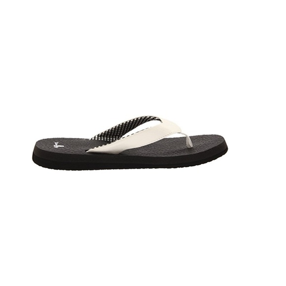 Sanuk Women's Yoga Mat Flip Flop White A - Picture 4 of 8
